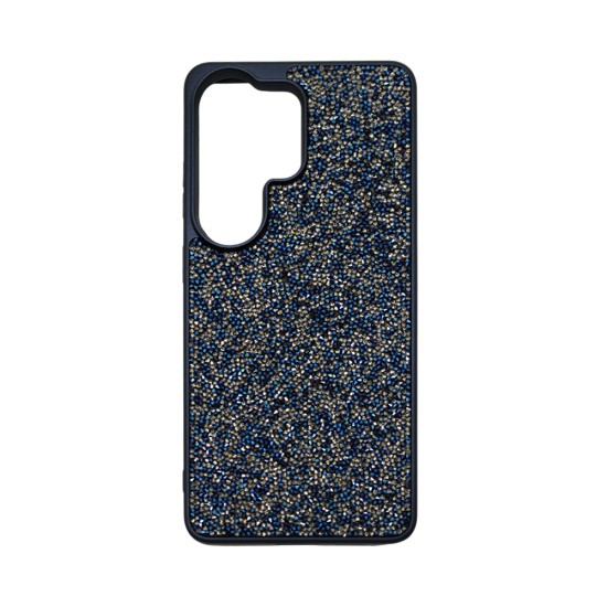 Designer Silicone Case with Diamond Crystals for Samsung Galaxy S26 Ultra Blue